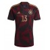 Tanie Strój piłkarski Niemcy Thomas Muller #13 Koszulka Wyjazdowej MŚ 2022 Krótkie Rękawy